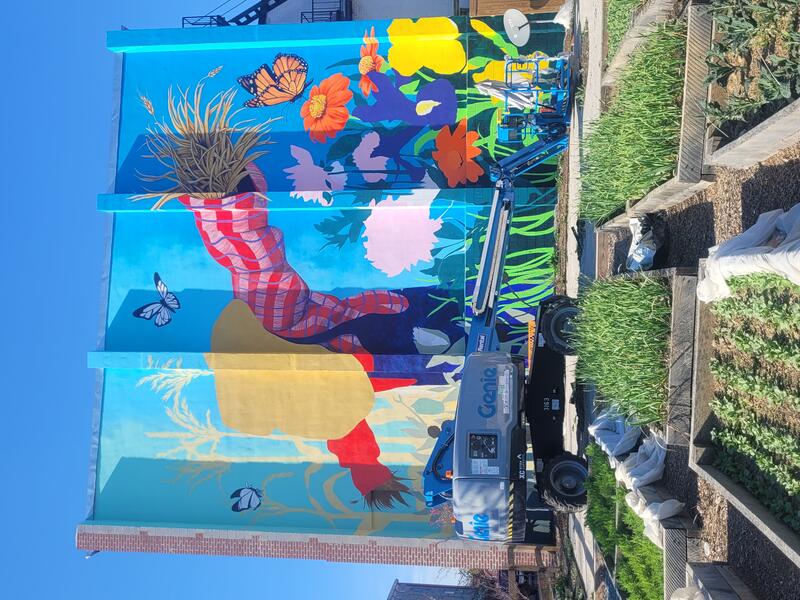 Transformation Mural in Progress