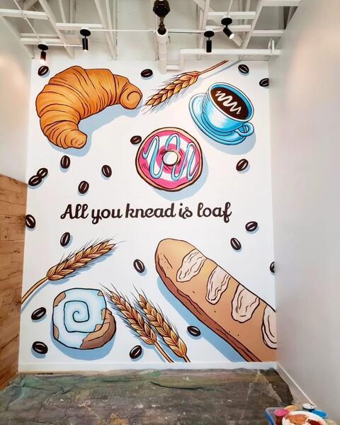 Kneads Bakery Mural #4