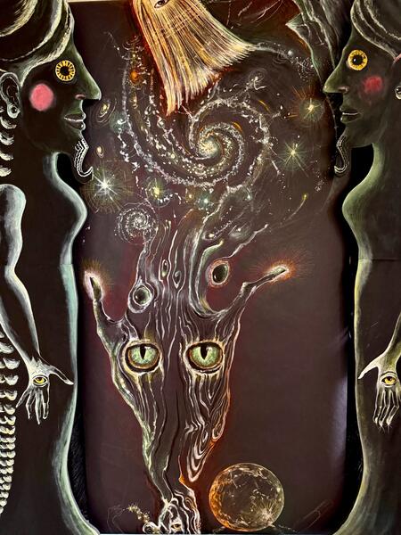 Twin Dogon Fish Mothers guard the Broom as it sweeps the Galaxy