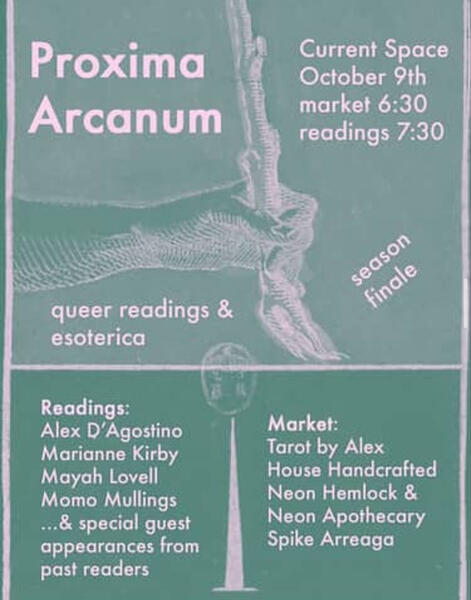 Featured Poet, Proxima Arcanum Reading Series 