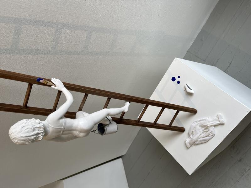 Mrs. L Climbs the Ladder (right side detail view)