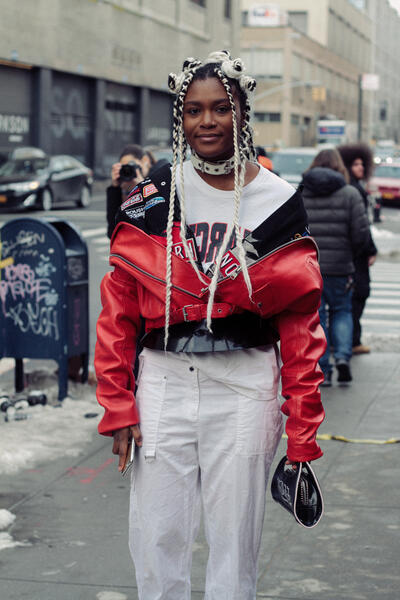 outside Jason Wu at New York Fashion Week FW17