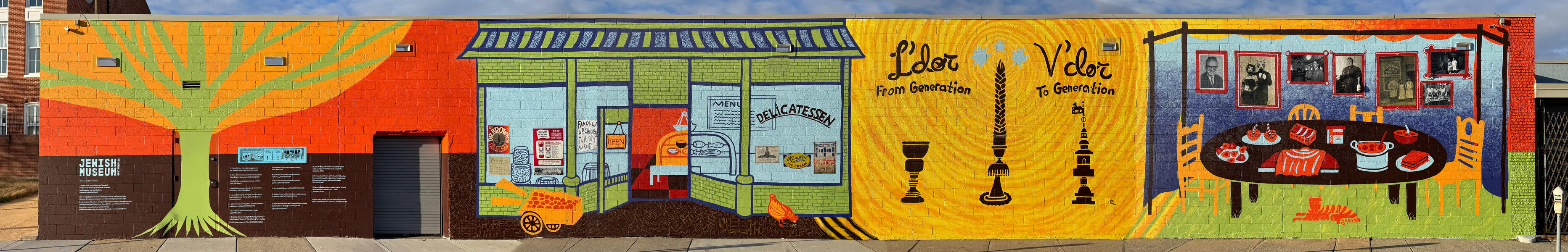 Lombard St. Mural at the Jewish Museum of Maryland