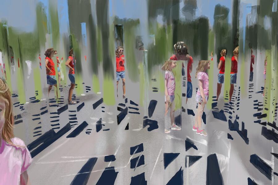 Kalidoscope in Red and Pink