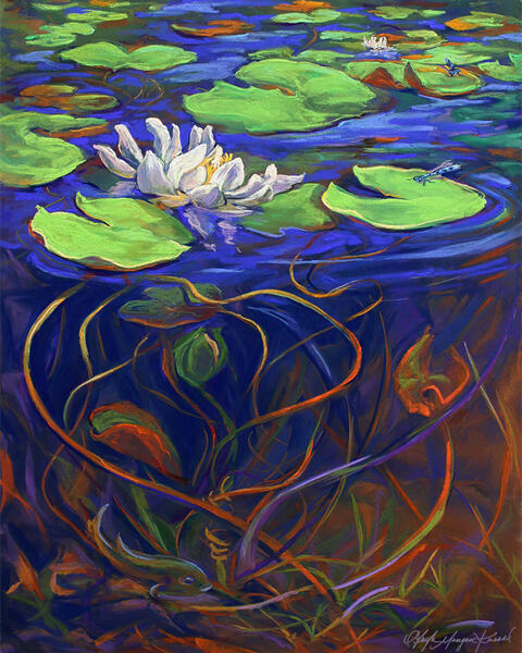  Entwined: 25 x 21 inches, soft pastel painting on pastelbord