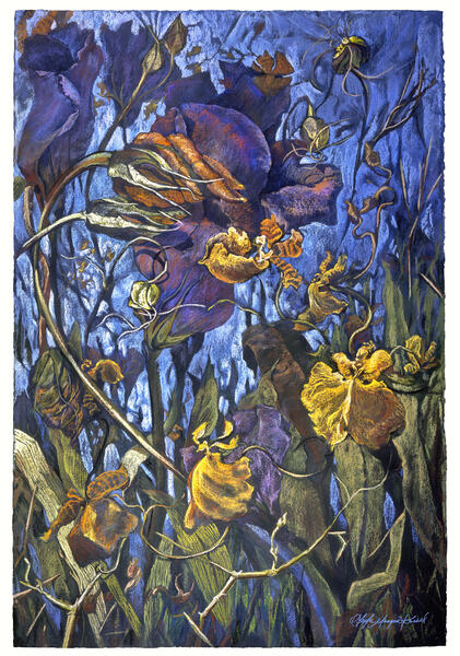 Sempiternity: 60 x 40 inches, soft pastel painting on paper