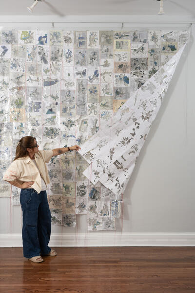 American Quilt with person