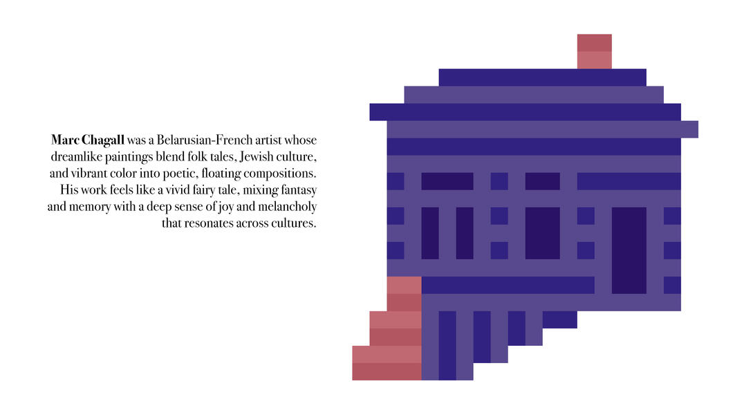 Marc Chagall, from Periodic Table of Art Elements