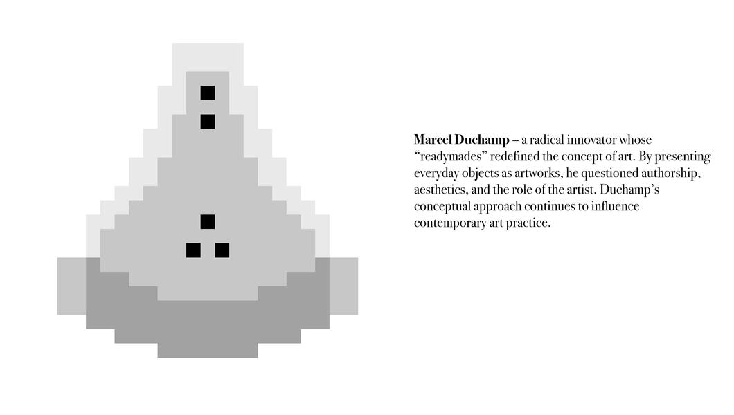 Marcel Duchamp, from Periodic Table of Art Elements