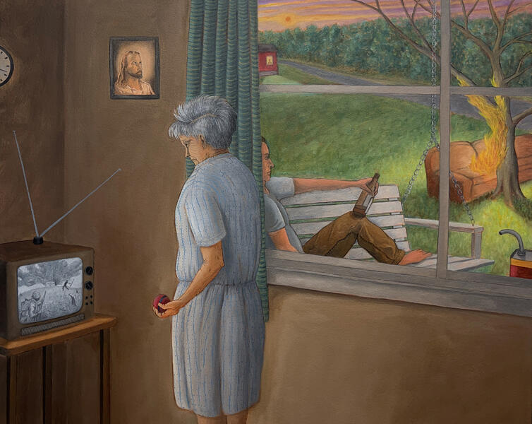 Miss Davis, and her Son, Wilbur