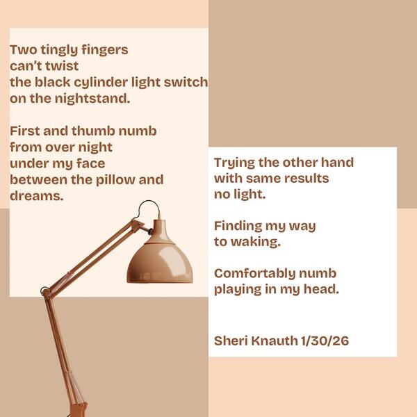 Numb fingers in darkness 