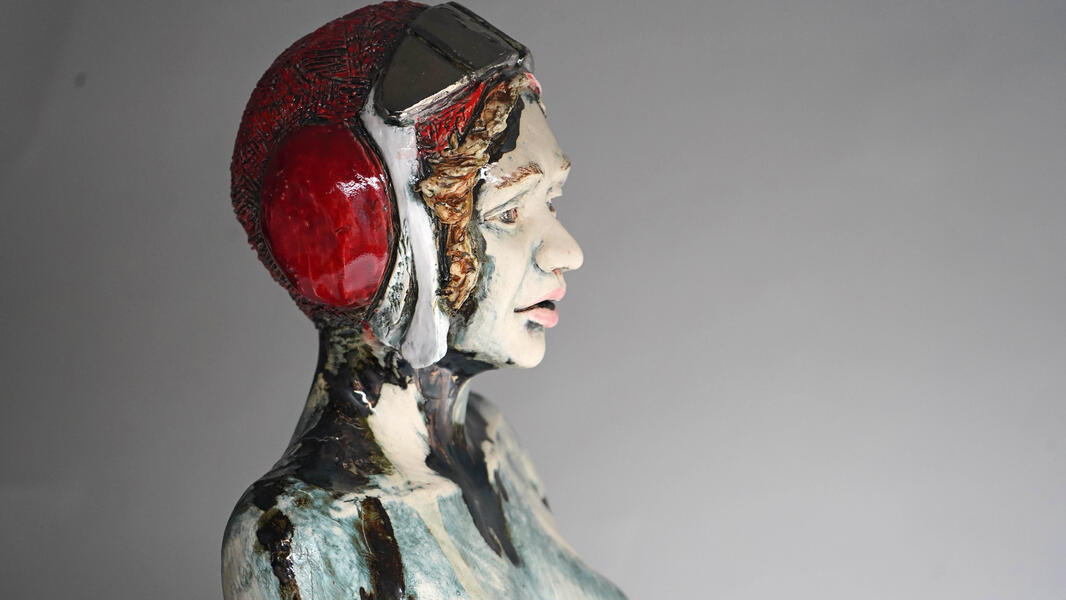 Detail, 3/4 Scale Study for Seeing, Being Seen