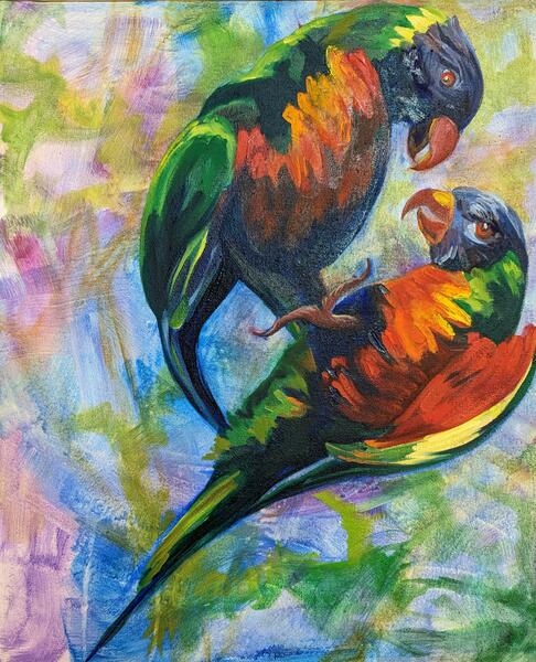 Pair of Parrots