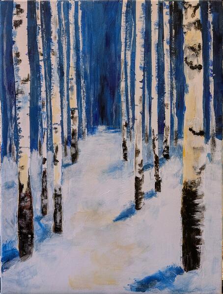 Winter Birch Grove 2025