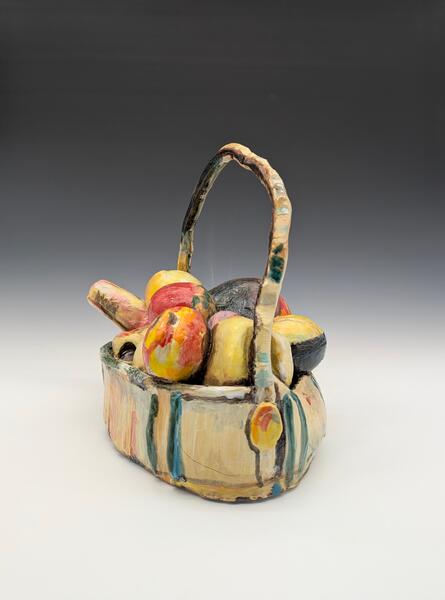 Women with Basket of Fruit