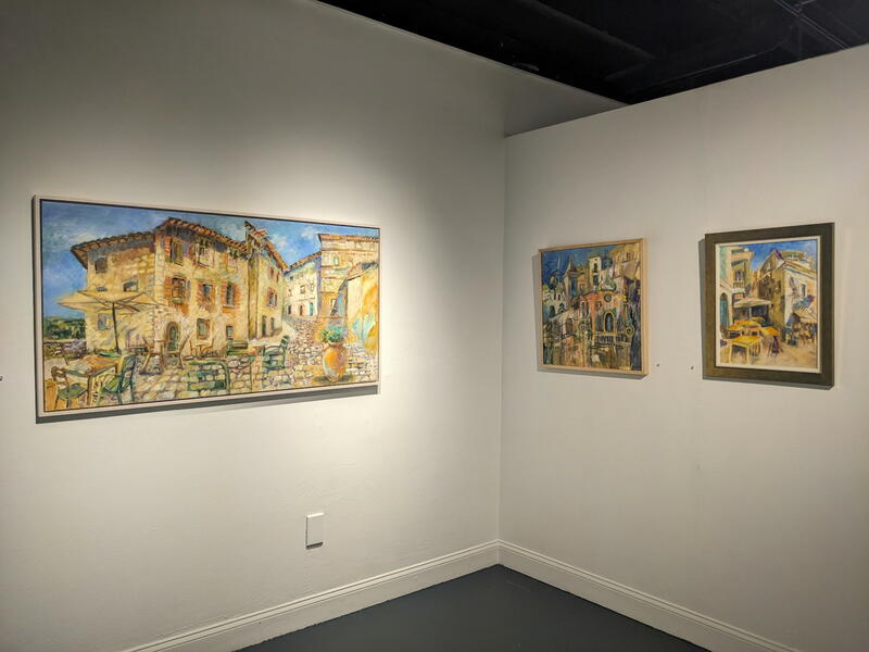 Oil paintings by Linda Press done during her travels in Europe