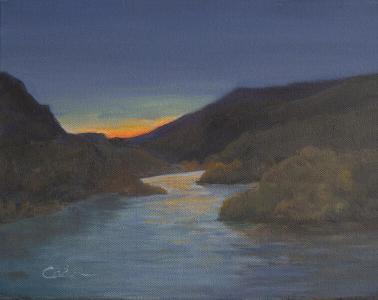 Rio Grande, NM, nocturne