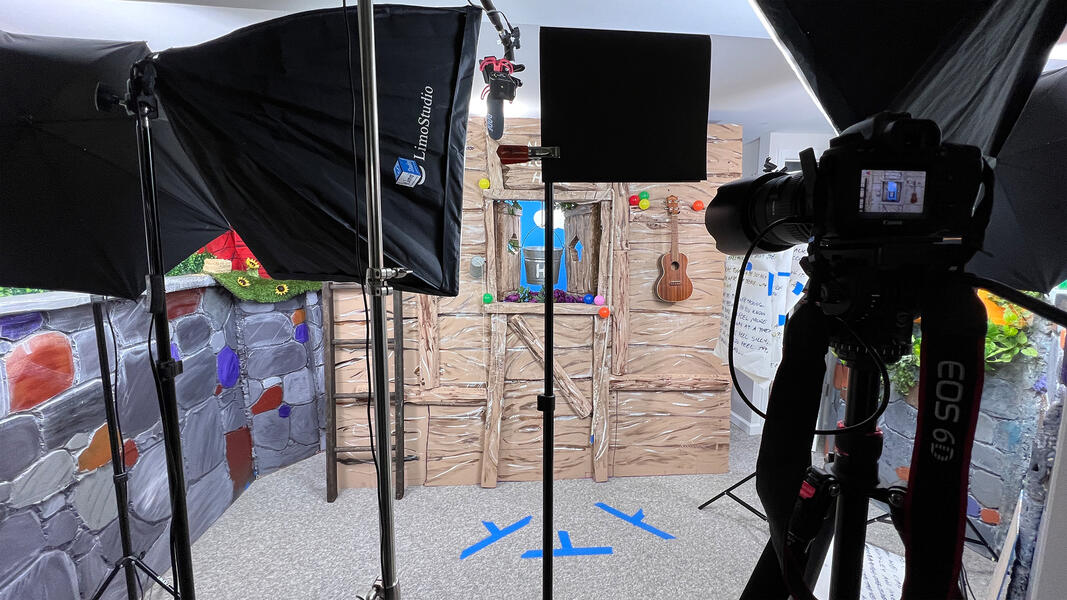 Set - ready for filming