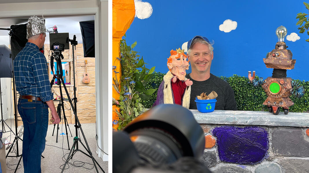 Behind the scenes for Calling All Cadets