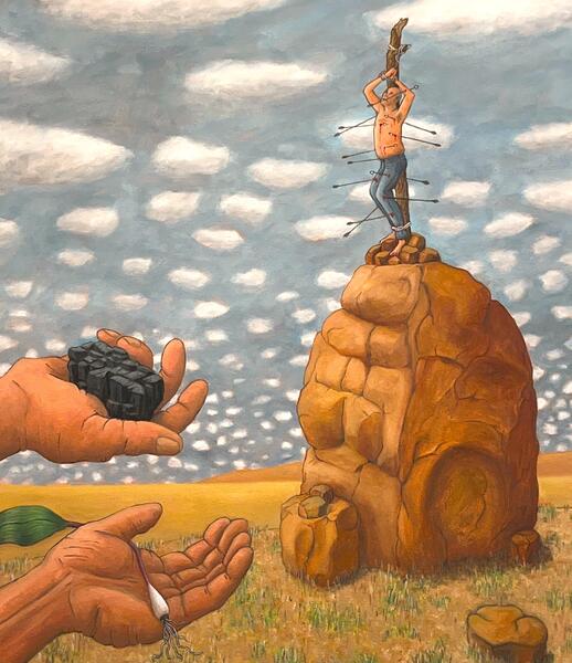 Saint Sebastion and His Benefactors