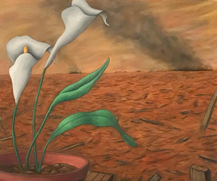Scorched Earth (A Painting for April)