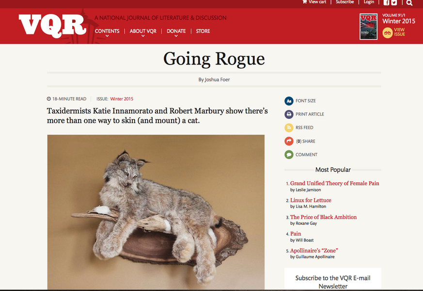 Virginia Quarterly Review, Going Rogue