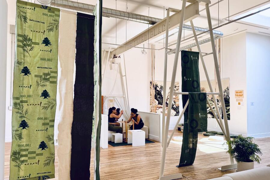 Community Weaving & Installation View