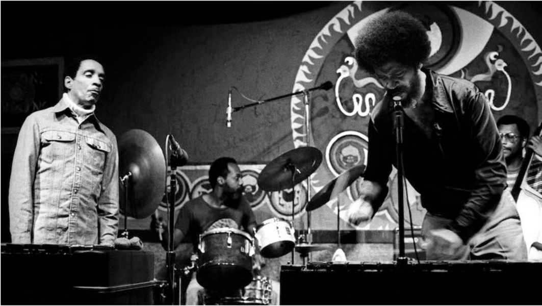 Milt Jackson, Eddie Marshall, Bobby Hutcherson, James Leary - Keystone Korner, 1977 (photo by Kathy Sloane)