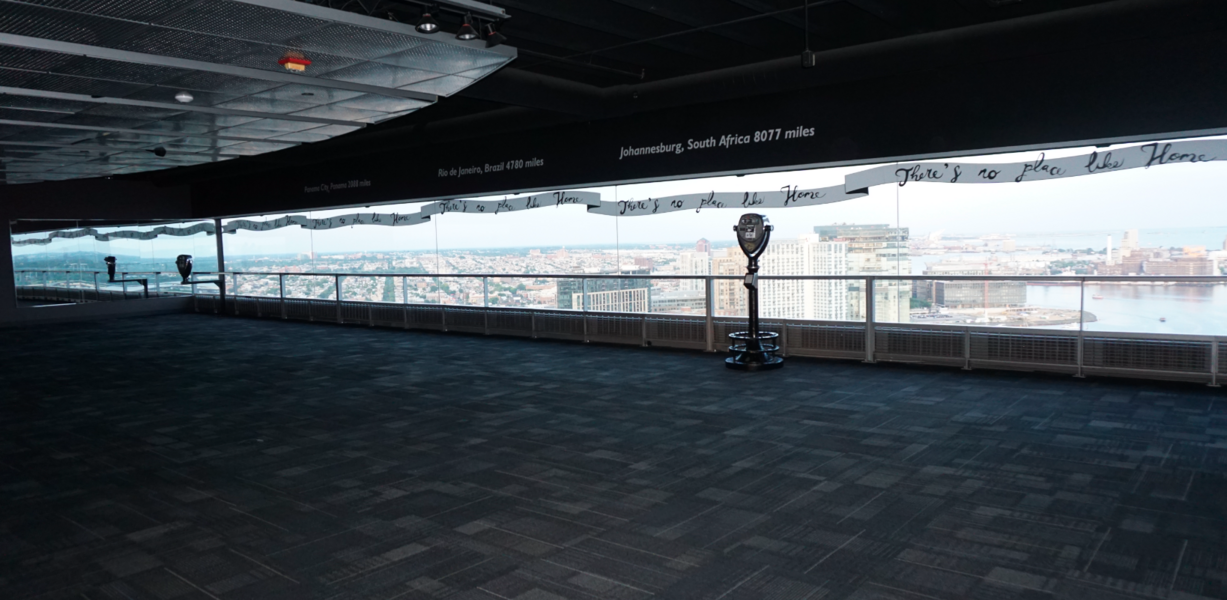 Installation image, Gallery in the Sky, World Trade Center, Baltimore