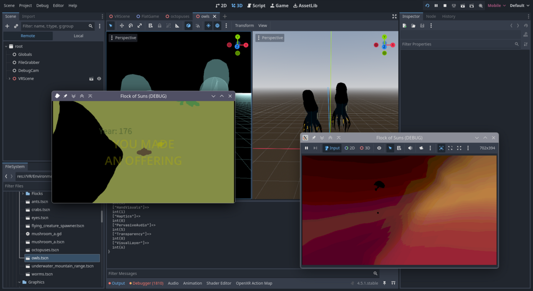 Work inside game engine