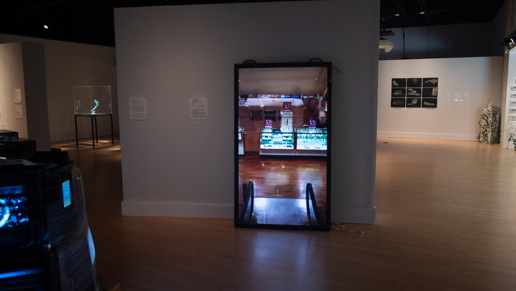 The escalator at Macys department store before it closed down