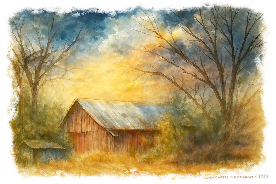 Upperco Barn at Sunset