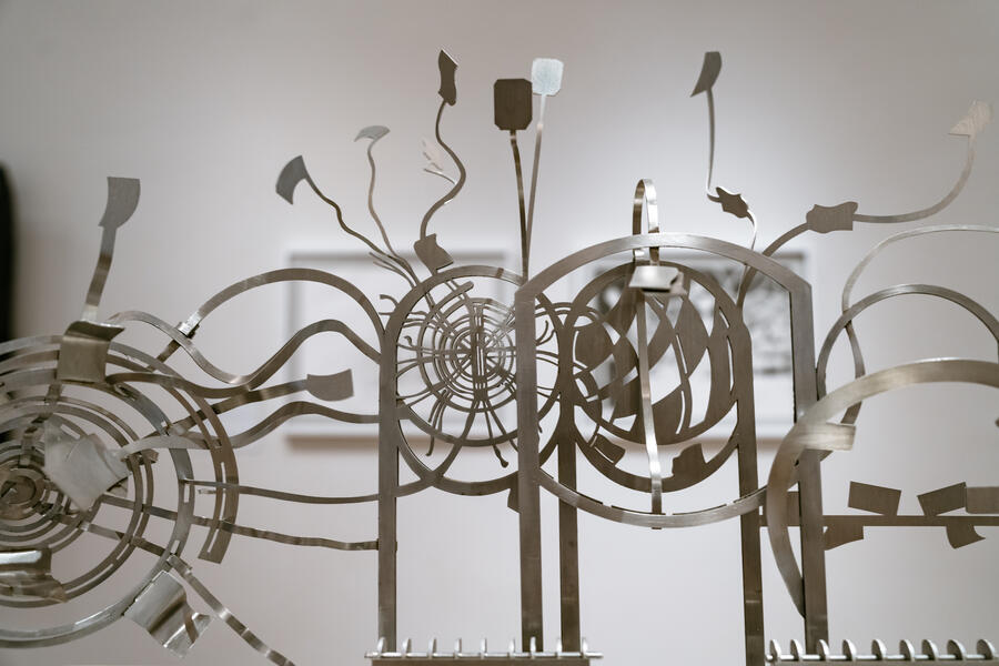 unclaimed scarves on signposts as are dreams caught in pages (III)  (detail)