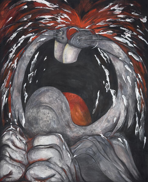 Bugs Burial, oil on canvas, 60.0 x 48.0 inches