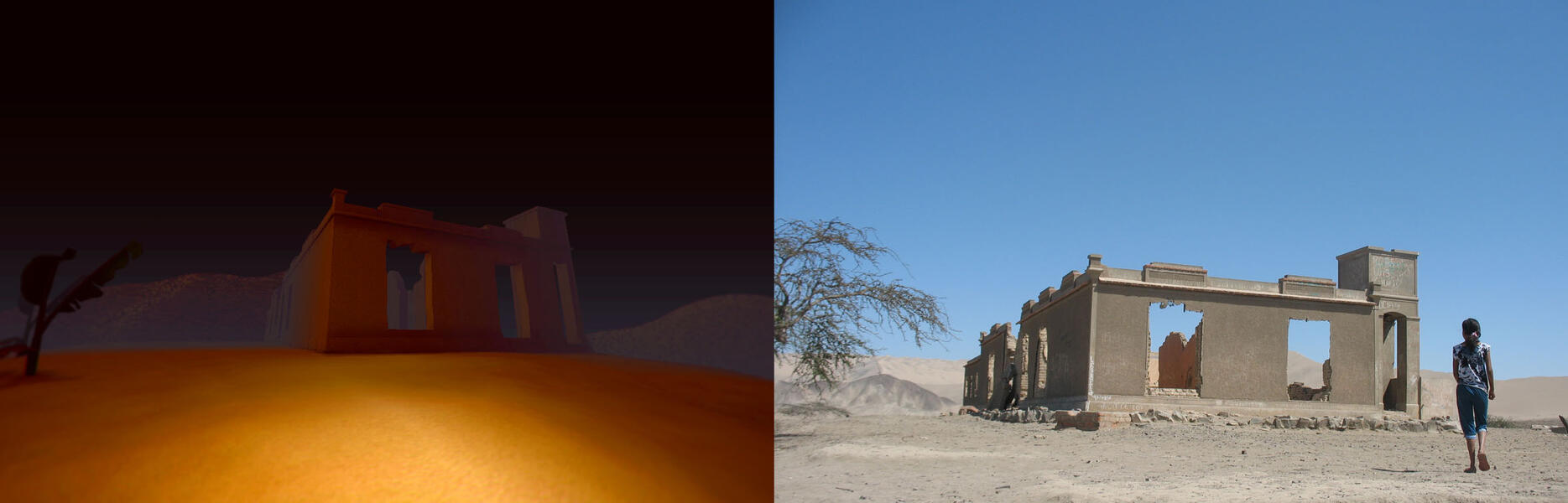 An example of a 3D model in the game based on a photograph from the site