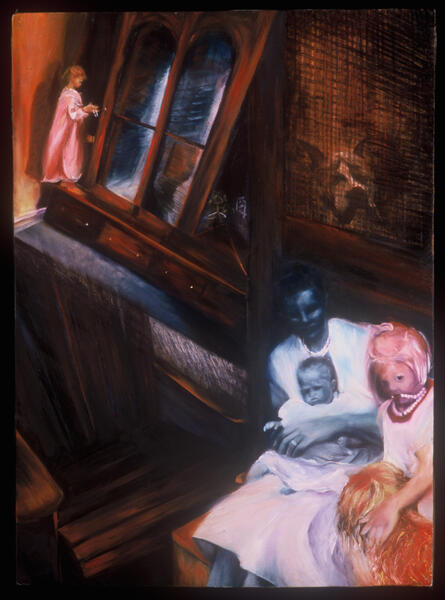 Pearl Reflection, 1998, 30 x 22 x 1 oil on wood panel