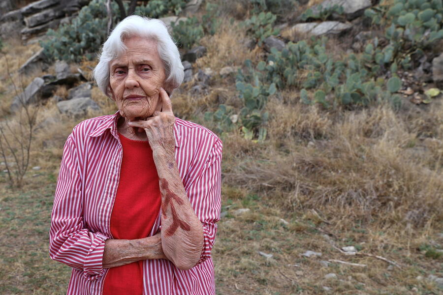 woman from Paint Rock, Texas