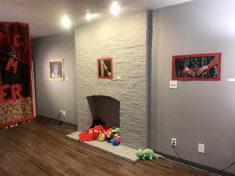 Parallel Play installation at Night Owl Gallery