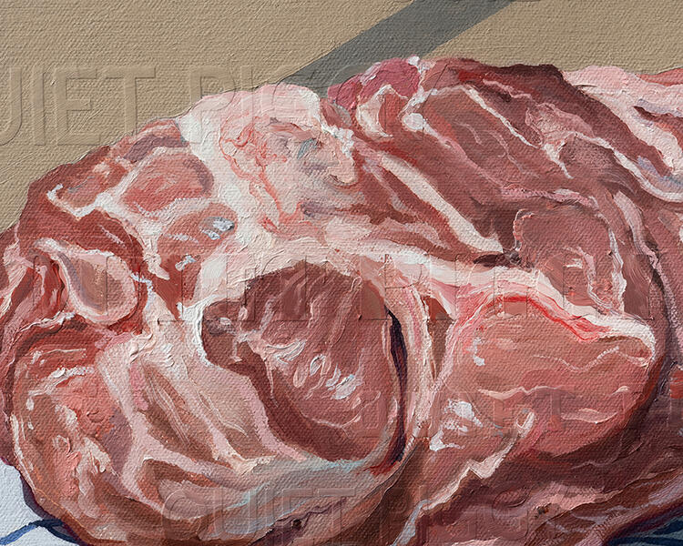 detail: Quiet Piggy #2