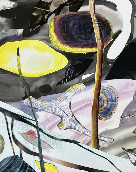 Between the Birches detail