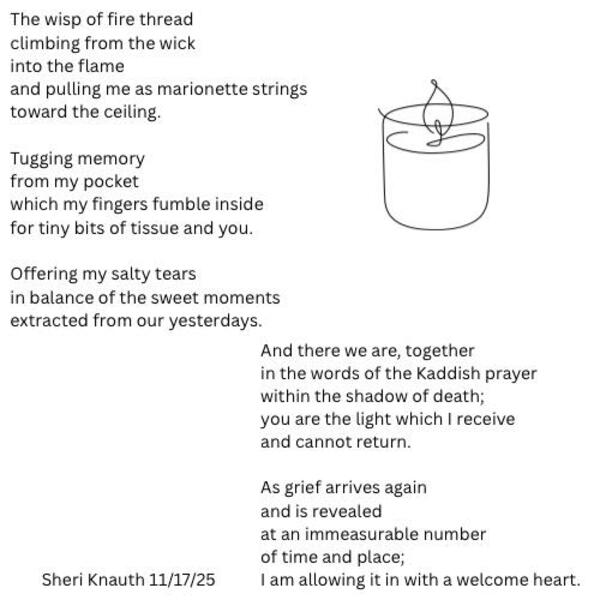 Wisps of a Yartzheit Candle 