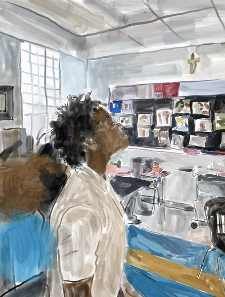 Morgan in the Art Room