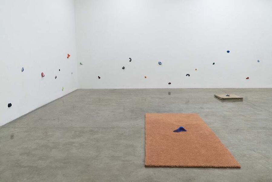 Grope, 2020. silicone, metal hardware, carpet dimensions variable 