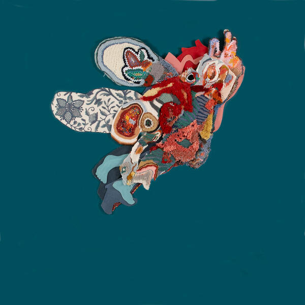 detail of textile element for installation Interlude for a Stroll