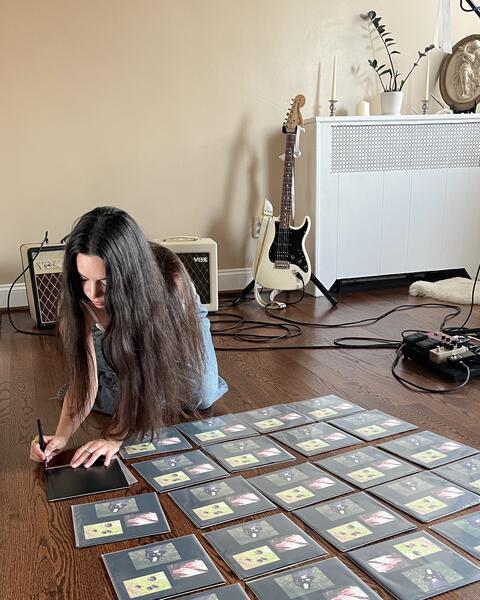 honey / imprint vinyl hand numbered 