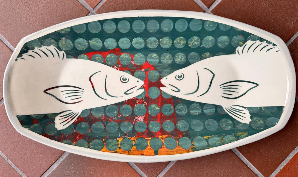 Double Fish over Acid and Dots