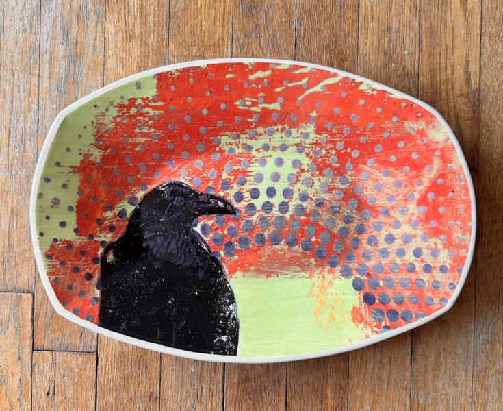 Raven Fire in the Sky