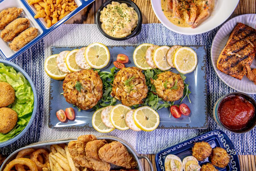 Pappas Seafood - Dinner Spread 