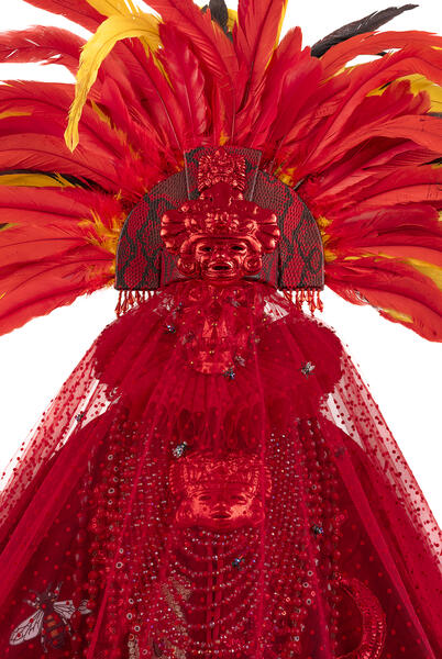 Regalia, Moscas Brillantes (Rojo), 2025, detail