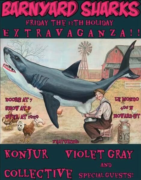 Barnyard Sharks show poster